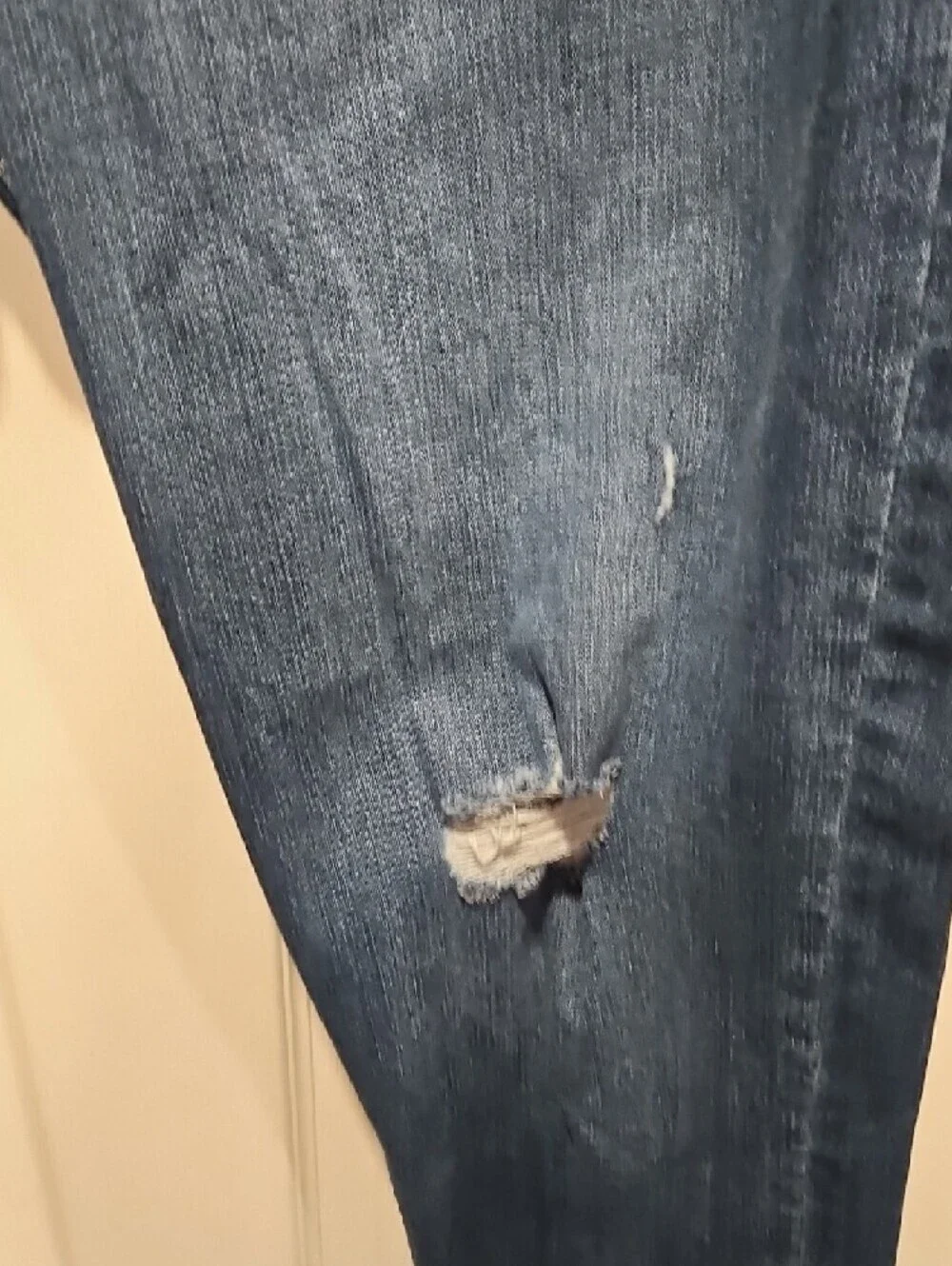Jordache Dark Blue Boyfriend Jeans with Subtle Distress